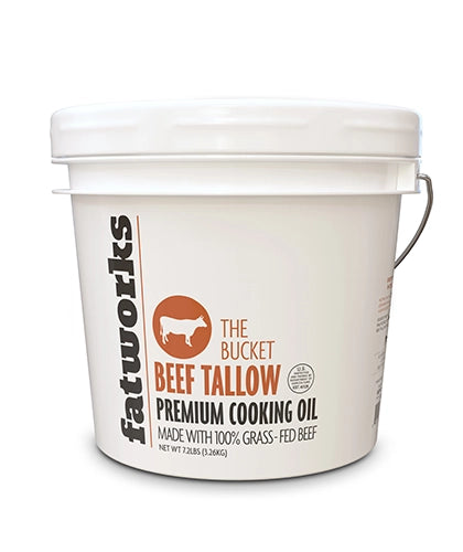 Grass-Fed Beef Tallow - 8lb Pail by Fatworks