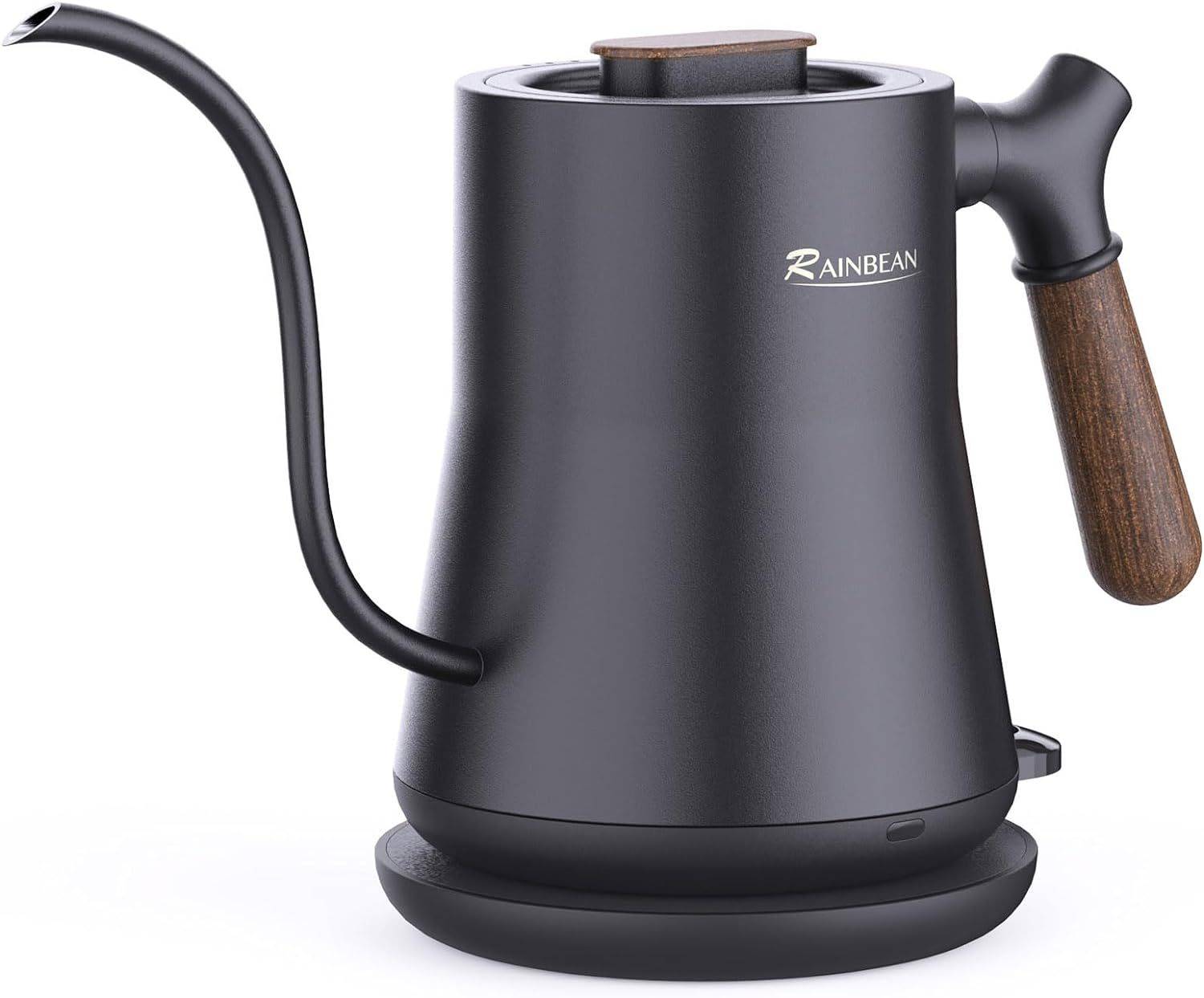 Gooseneck Electric Kettle, Pour Over Coffee, Stainless Stee, Leak Proof, Auto Shutoff-0