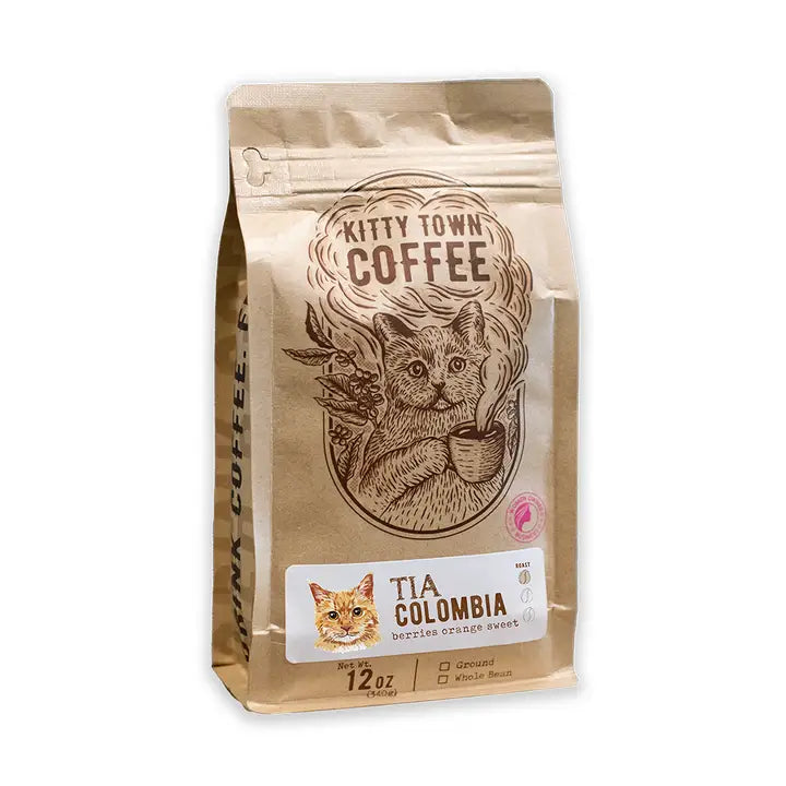 Tia Colombia Kitty Town Coffee - Fruity & Sweet Light Roast